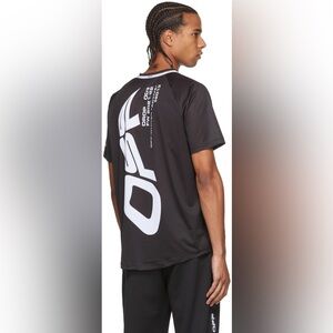 🔥100% Authentic OFF WHITE  Short sleeve stretch jersey T-shirt / Size Medium 🔥